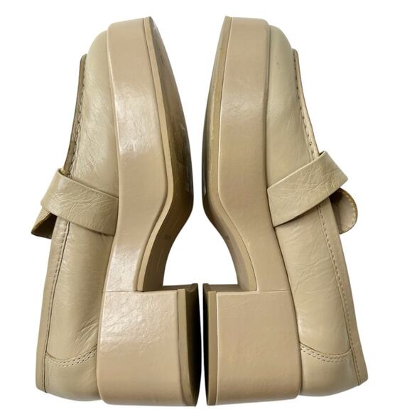 Dolce Vita Crinkle Patent leather yonder block heel loafers in sesame sz 7.5 - Picture 5 of 13